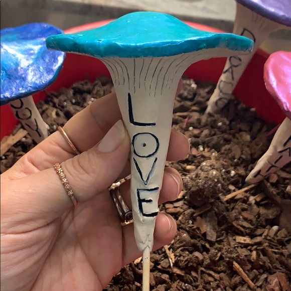 3 Magic Mushroom Garden Stakes 🤗✨🍄 - Picture 6 of 16